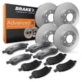 thumbnail image 1 of [Front and Rear] Brake X GEOMET Coated Replacement Disc Rotors and Premium Ceramic Brake Pads Kit | 12 Piece Set | For 2015 Ford F-150 2.7, 1 of 6