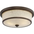 thumbnail image 2 of Nuvo 62-643 - Diego - LED Outdoor Flush Fixture w/ Satin Amber Glass, 2 of 2