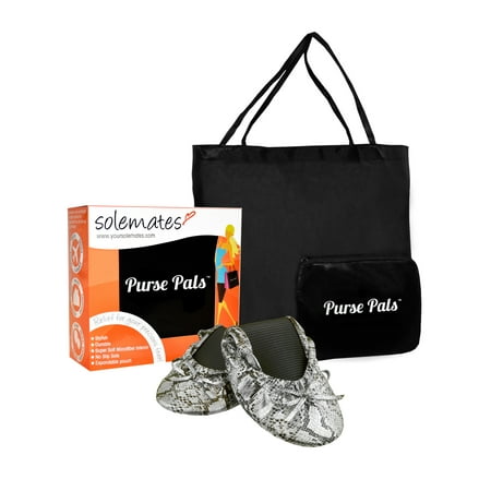 - Solemates Purse Pals Foldable Flats with expandable Tote Bag
