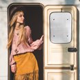 thumbnail image 2 of Miangastore Silver RV Door Window Shade with Suction Cup Installation for Most Camper Windows and Doors 14.5x10.2 Inches, 2 of 9