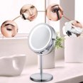 thumbnail image 5 of Espejo De Maquillaje con Aumento, Espejo De Maquillaje con Aumento Y Luz LED, Espejo De Tocador con Rotación De 360 ​​Grados Y Aumento De 5X De Doble Cara(A), 5 of 5