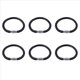 thumbnail image 3 of 6X Pulsera de Joyeria, Acero Inoxidable de , Pulsera de , para Hombres Mujeres, Negro - 6mm - Longitud 18cm, 3 of 10