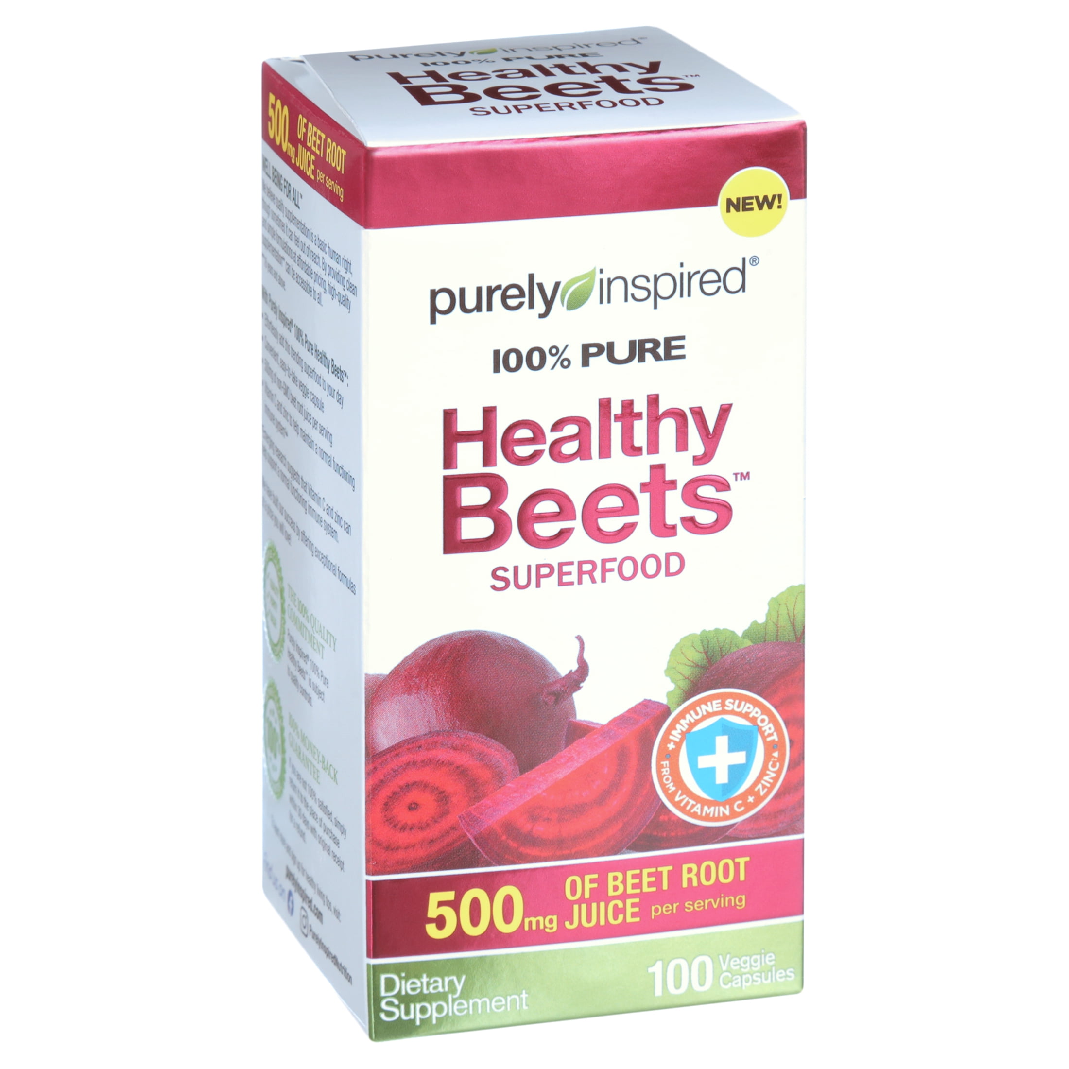 Buy Purely Inspired Healthy Beet Root Capsules, Immune Support, Vitamin