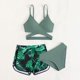 thumbnail image 2 of Odeerbi 3-11 Años Bikini de Tiras de Playa de Verano Niñas Con Braguita de Bikini Traje de Baño de Tres Piezas Con Corte Hawaiano, 2 of 3