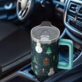 thumbnail image 4 of 40oz Reindeer Tumbler with Straw Lid Stainless Steel Insulated Cup Christmas Holiday Coffee Water Bottle Gifts, 4 of 4