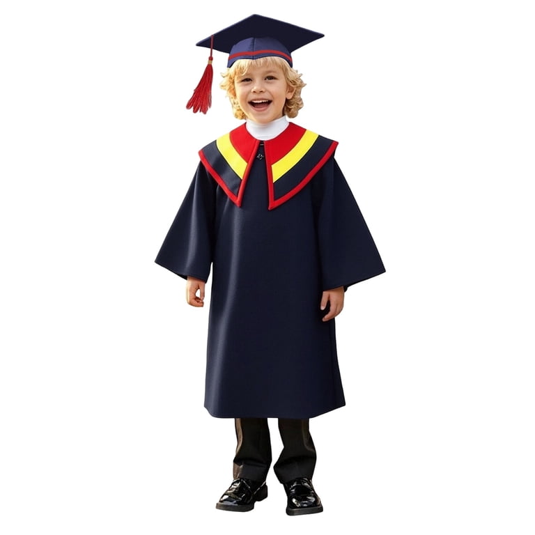 Children Graduation Academic Dress Graduation Uniform Bachelor Hat Stage Clothes