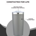 thumbnail image 3 of ImpecGear Tumbler, 20 Fluid Oucnes, BPA  Free Stainless-Steel Travel Tumbler (Grey), 3 of 15