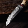 thumbnail image 5 of Hunting Knife with Leather Sheath - Ideal for Chopping, Camping Outdoor - Fixed Blade Bushcraft Knife - Gift for Men, 5 of 9