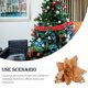 thumbnail image 4 of Injueey Navidad cabeza de flor artificial fiesta boda adorno de Navidad hogar granja oficina comedor DIY decoración flores falsas Kits de decoración para fiestas Oro Injueey HA069944-02, 4 of 6