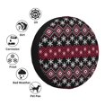 thumbnail image 4 of Fotbe red Minimalist Snowflake Funda de Llanta de Repuesto con Estampado, Engrosada, Ajuste Universal para Jeep, Remolque, RV, SUV, Camión-17 inch, 4 of 6