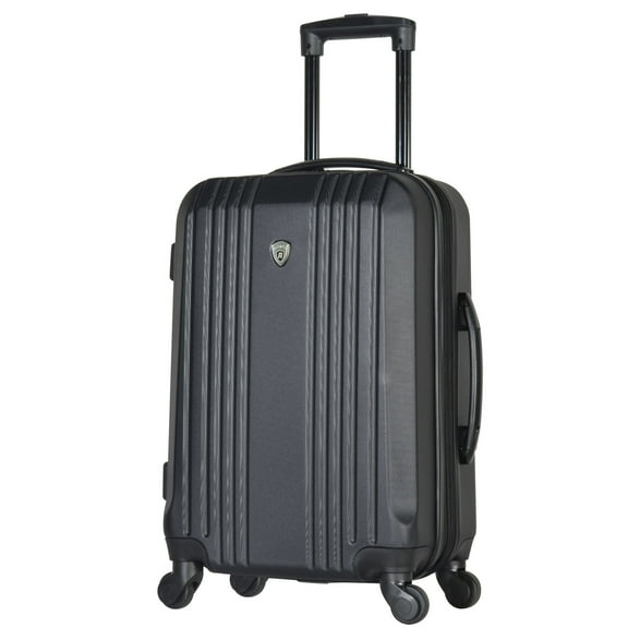 Olympia Apache II 21" Expandable Carry On 4 Wheel Spinner Luggage, Black