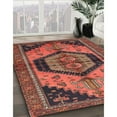 thumbnail image 3 of Ahgly Company Machine Washable Indoor Rectangle Traditional Rust Pink Area Rugs, 3' x 5', 3 of 7