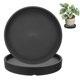 thumbnail image 1 of Uxcell 2-Pack Cerámica Bandejas para Plantas, 5.3 Pulgadas ID Bandejas de Goteo para Macetas, Bandeja de Goteo para Macetas [5.9 Pulgadas OD, Negro], 1 of 6