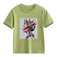 thumbnail image 4 of AUNVITO Boys & Girls British Flag Print Casual Loose Fit Short Sleeve Round Neck T-Shirt, 4 of 4