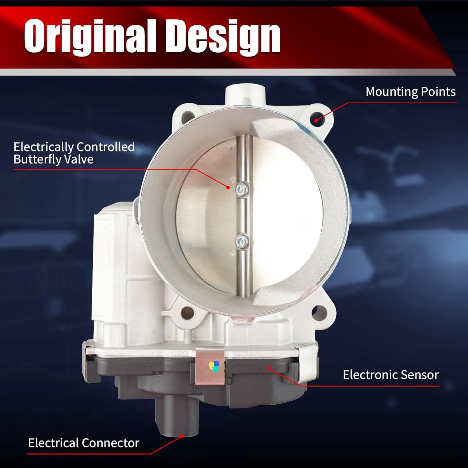 MACAX Electronic Throttle Body Assembly S20008 Compatible with Chevrolet GMC Cadillac Buick Silverado Suburban Express Avalanche Tahoe Sierra Yukon - 4.8 5.3 6.0 6.2L Replaces 12679524 12572658