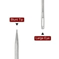 thumbnail image 4 of Unique Bargains 8PCS Upholstery Needle Large Eye Extra Long 4in Sewing Needles Straight Hand Needles Easy to Thread, 4 of 5