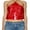 Red, variant on Xsylife Women Sequin Criss Cross Tie Up Halter Cami Top Sexy Backless Sparkly Sleeveless Tank Tops Going Out Clubwear