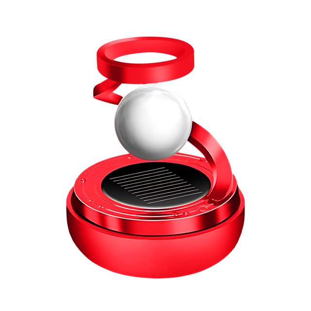 Btomtd Accessoires d'Énergie Solaire Parfum de Voiture Haut de Gamme Produits d'Intérieur de Voiture Durables Élimination des Odeurs, Rouge