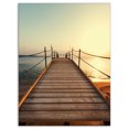 thumbnail image 2 of Promenade en Bois Solide vers la Mer - Impression sur Toile Pont, 2 of 3