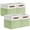 Light Green, variant on ENLOY Fabric Cube Storage Organizer Bins, 13x13 inch - 4 Pack Foldable Storage Cube Bins for Shelves, Large Capacity Storage Boxes with Leather Handle