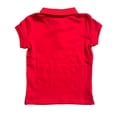 thumbnail image 2 of Nautica Youth Girl's Stretch Short Sleeve Collared School Uniform Classic Polo (646 Red, 16), 2 of 2