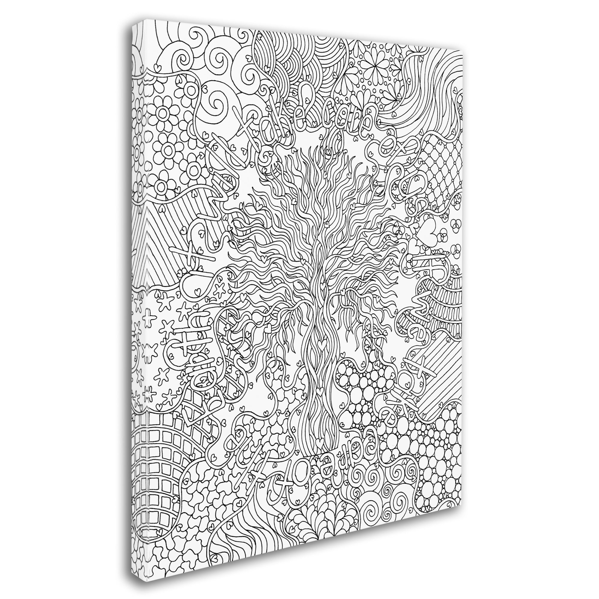 Kathy G. Ahrens 'Mixed Coloring Book 55' 14 x 19 Canvas Art