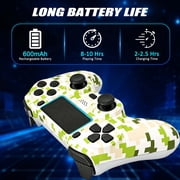 Game Controller for P-4, Wireless Controller Compatible with P-4/SLIM/PRO & PC with Dual Vibration & 6-Axis Gyro Sensor