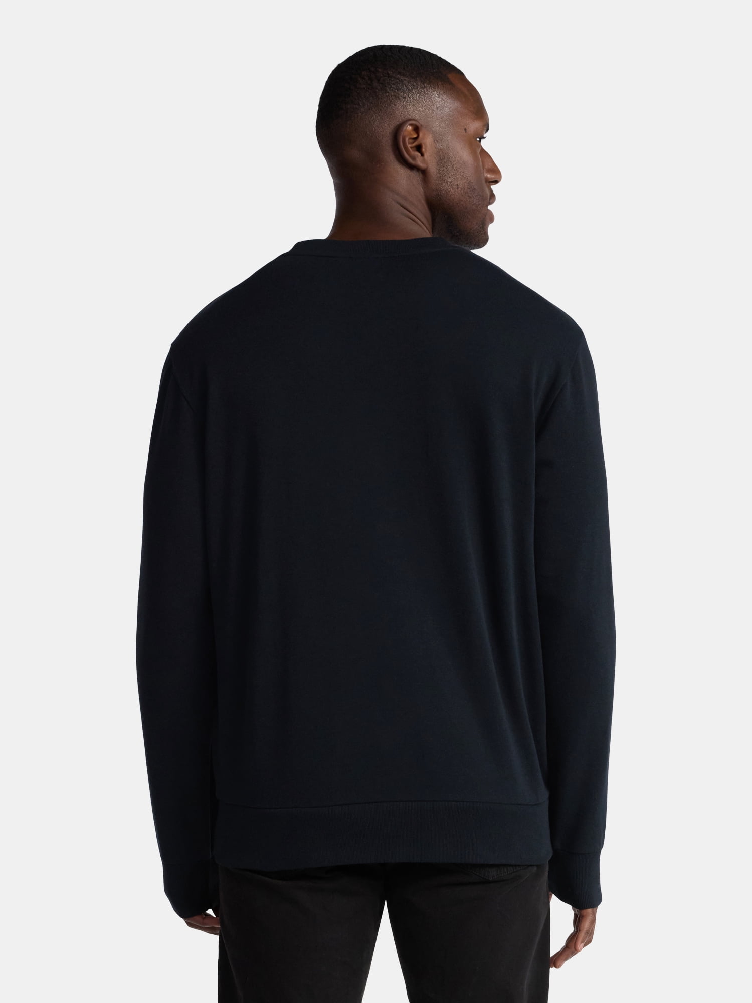 Halloween Crewneck Fleece Sweatshirt, Glow in the Dark Ghost I Don't Need No Body, Men's Sizes XS-3XL