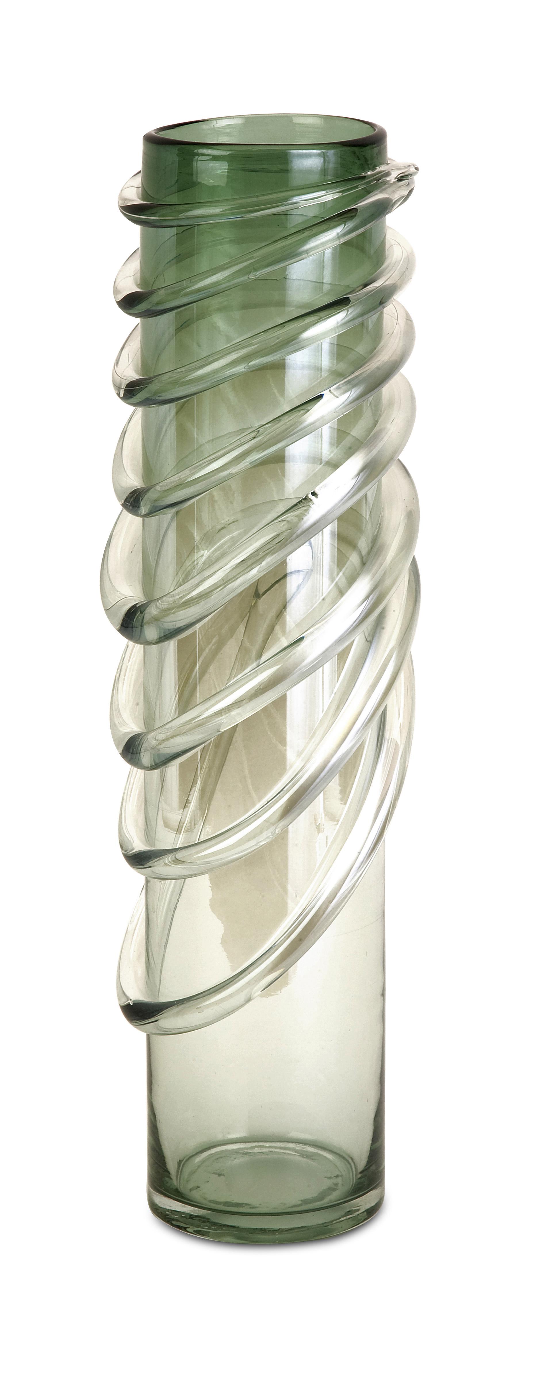 Chaley Wrapped Glass Cylinder Vase