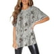 thumbnail image 1 of Women's Fashion O Neck Short Sleeve Workwear With Pockets Printed Tops Summer Tops For Women, 1 of 5
