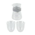 thumbnail image 2 of Glass Coffeemaker Set, Heatproof Glass Coffee Cups Pot Set Pointed Spout Elegant with Scale for Office, 2 of 7