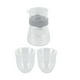 thumbnail image 2 of Juego De Tazas De Café De Vidrio, Juego De Vidrio Transparente Portátil Fácil De Verter Con Báscula Para Oficina, 2 of 7