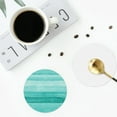 thumbnail image 5 of Disketp Teal Turquoise Funny Coasters,4 Pcs Leather Coasters With Holder, Perfect Housewarming Hostess Gifts,Protect Furniture From Water Marks Scratch, 5 of 9
