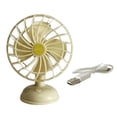 thumbnail image 4 of 1:12 casa de muñecas ventilador eléctrico USB Mini ventilador de mesa accesorio ornamento Mini muebles juguete velocidad ajustable pequeño ventilador Amarillo, 4 of 8