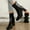 #098-Black, variant on Wowcloth Winter Ankle Boots for Women – Fashionable Comfortable Casual Style with Solid Color, Rear Zipper & Chunky High Heel Design for Daily Wear