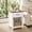 White + Walnut, variant on Easoger Farmhouse Nightstand with Charging Station & Large Storage, End Tables with Outlets & USB Ports for Bedroom, White