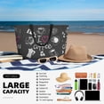 thumbnail image 5 of Sigee I Love Coffee Print Extra Large Waterproof Beach Travel Bag with Zipper - Durable and Versatile for Vacation, Gym, and Daily Use, 5 of 7