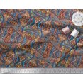 thumbnail image 3 of Soimoi Cotton Duck Fabric Moroccan Mosaic Print Fabric by the Yard 42 Inch Wide, 3 of 3