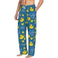 thumbnail image 6 of Logiee Rubber Duck Print Pajama Pants for Men,Men’s Pajama Bottoms,Mens PJ Pants with Pockets & Button Fly-Medium, 6 of 6