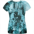 thumbnail image 1 of Perfectly Flawed Blue Dreaming Skulls All Over Womens T Shirt Multi SM, 1 of 2