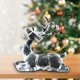 thumbnail image 1 of Transparent Acrylic Christmas Decoration Christmas Snow Ice Crystal Deer Pendant Scene Layout Decoration, 1 of 7