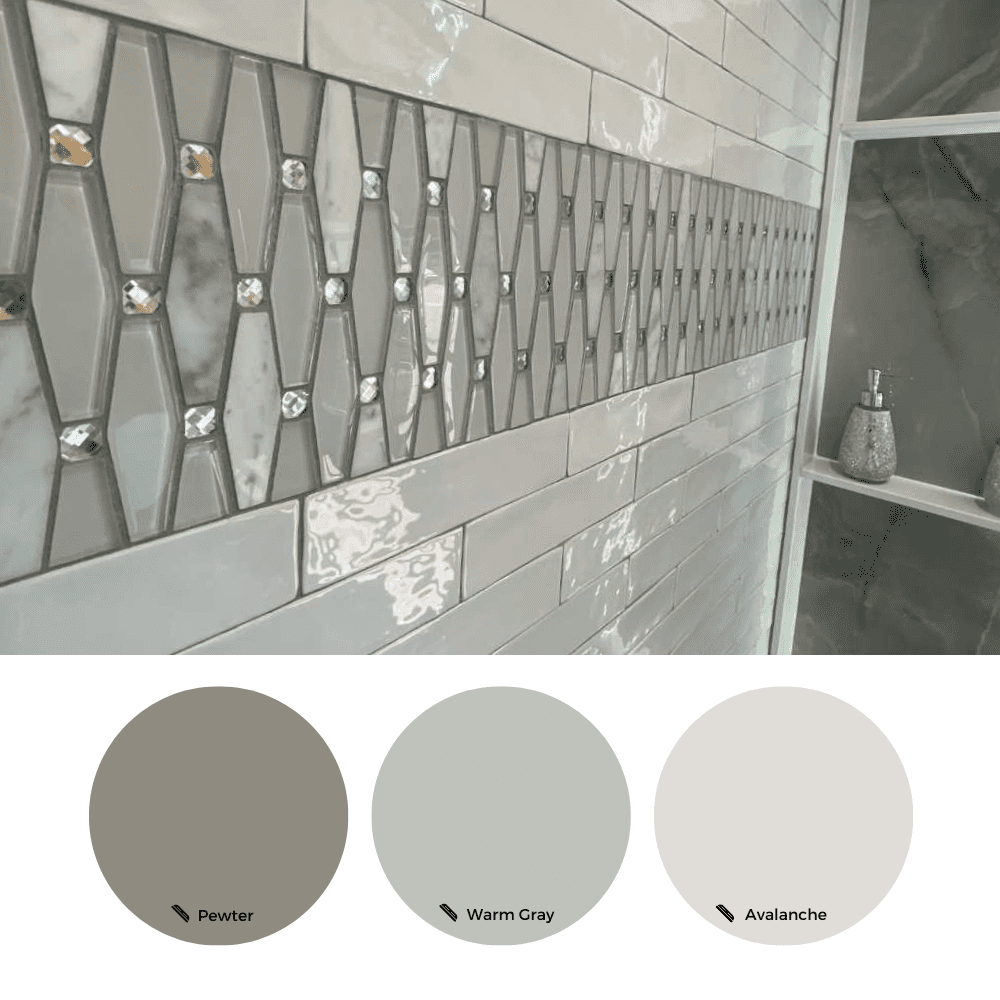 The Tile Life Carrara 12" x 12" Diamond White Polished Glass Mosaic Wall Tile, 1 Sheet