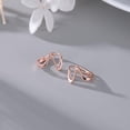 thumbnail image 5 of Solid 925 Sterling Silver Ocean Wave Hoop Earrings Huggie for Women Teens Minimalist Hoop Earrings Helix Cartilage Hoops, 5 of 13