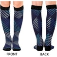 thumbnail image 2 of GZHJMY Polka Dots Compression Socks, Women Men Long Stocking (20-30mmHg), Travel Knee High Stockings for Athletic Sports,Running,Cycling,Nursing, 2 of 7