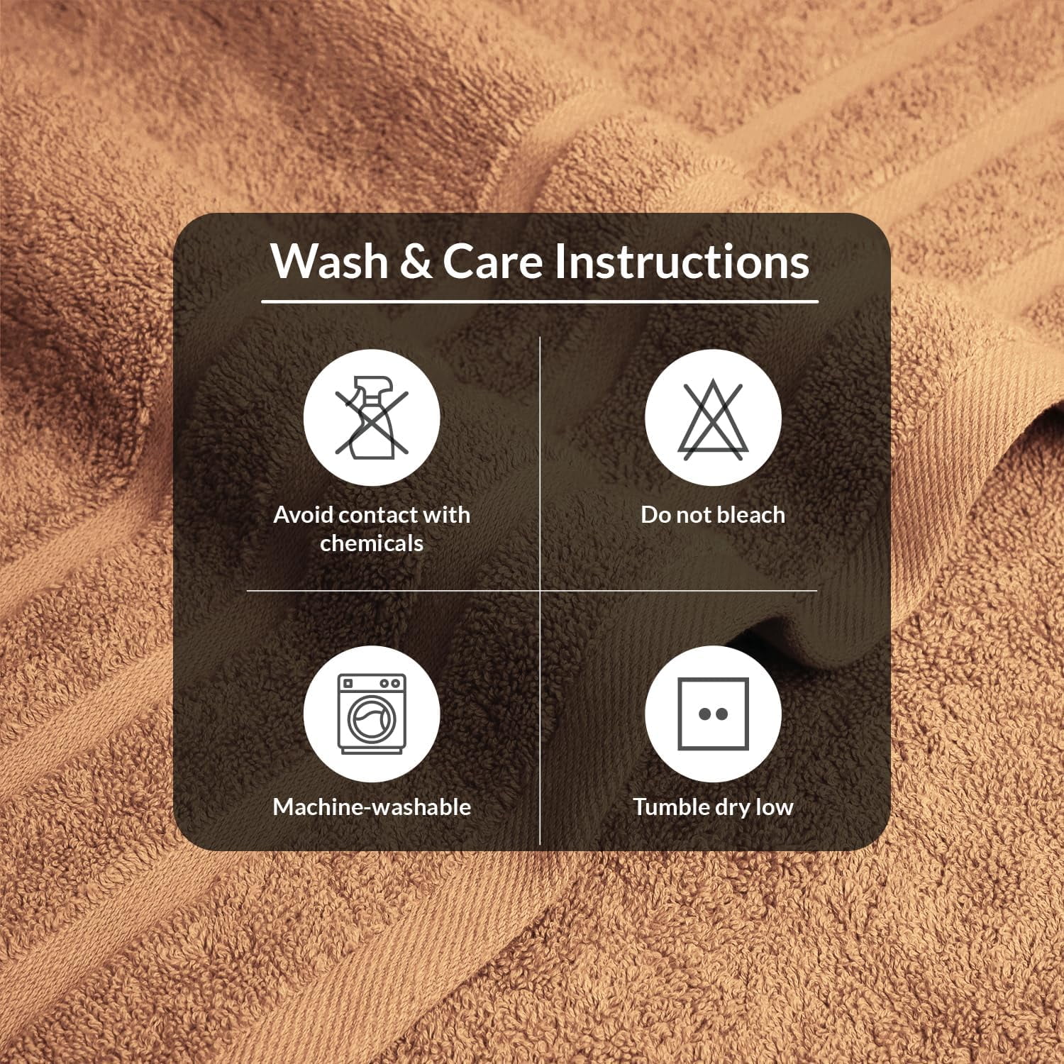 Infinitee Xclusives Premium Cosmic Sand Bath Towels - Pack of 2 - 27 x 54 inches