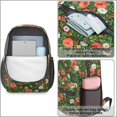 thumbnail image 4 of Pioneer Flower Floral Print Pattern 17" School Backpacks for Teens,Waterproof Oxford Fabric,S-Shape Padded Straps for School,Travel,Hiking,Camping, 4 of 5