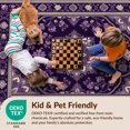 thumbnail image 4 of Design&I 4'x6' Ultra Soft Area Rug, Purple Ornate Para Bedside Traditional Scrollwork Alfombras Cuartos None Fluffy Washable Non Shedding for Bedroom Living Room Home Office, 4 of 7