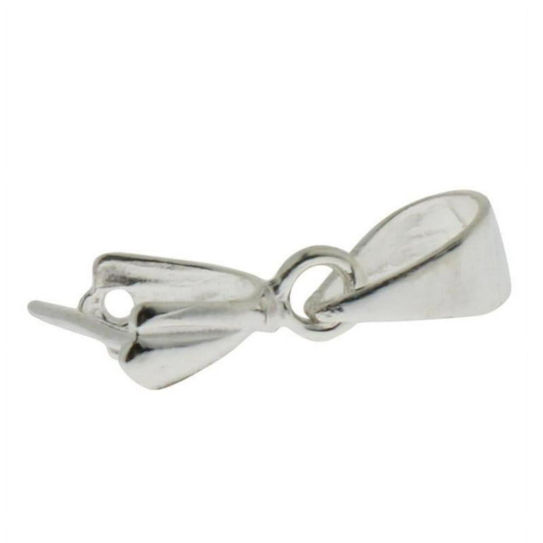  Qulltk 925 Sterling Silver Pinch Bails for Jewelry