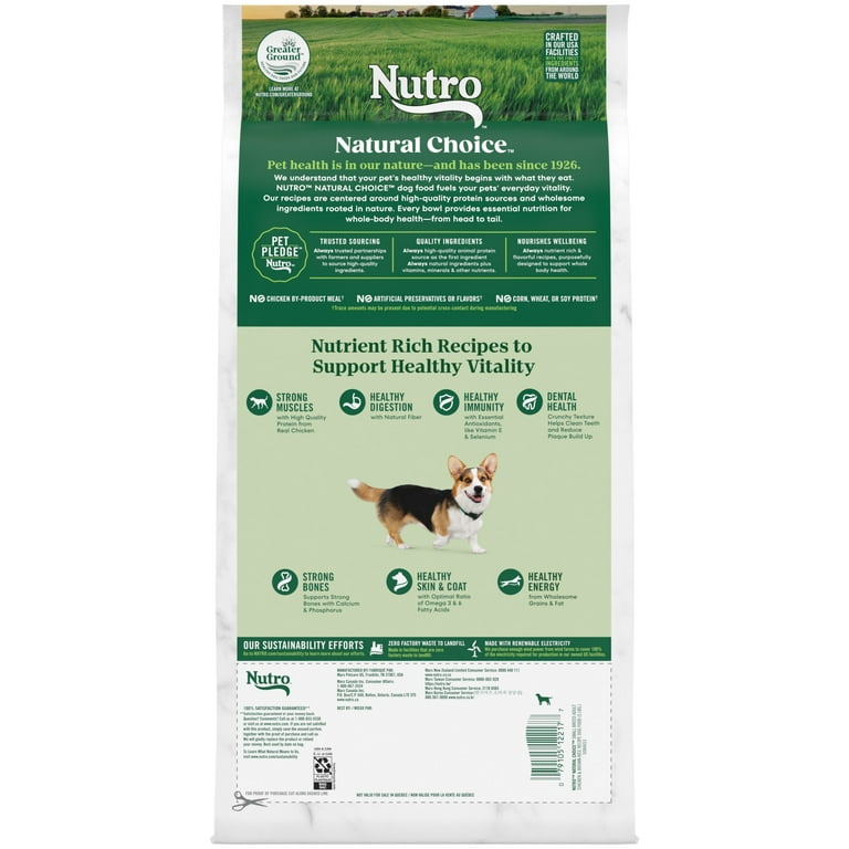 Nutro Wholesome Essentials Small Breed Adult Chicken Dog Food Brown Rice Sweet Potato 5 lb bag