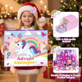 thumbnail image 4 of Christmas Advent Calendar for Girls – 24-Day Unicorn Countdown Gift Set, Surprise Holiday Box, Hair Clips, Bracelets, Rings, Necklace, Coin Purse & More – Cute Xmas Present for Girls Teens, 4 of 8